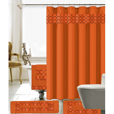 Orange Shower Curtains You'll Love | Wayfair